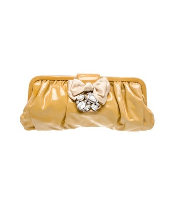 Miu Miu Miu Patent Leather Clutch