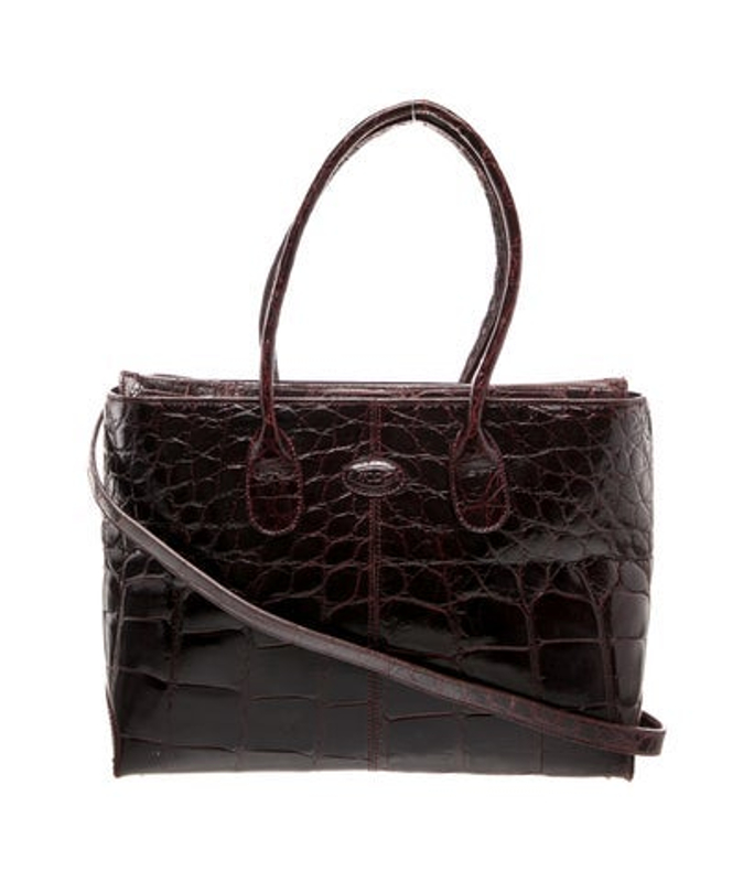 Tod's S Embossed Leather Crossbody Bag