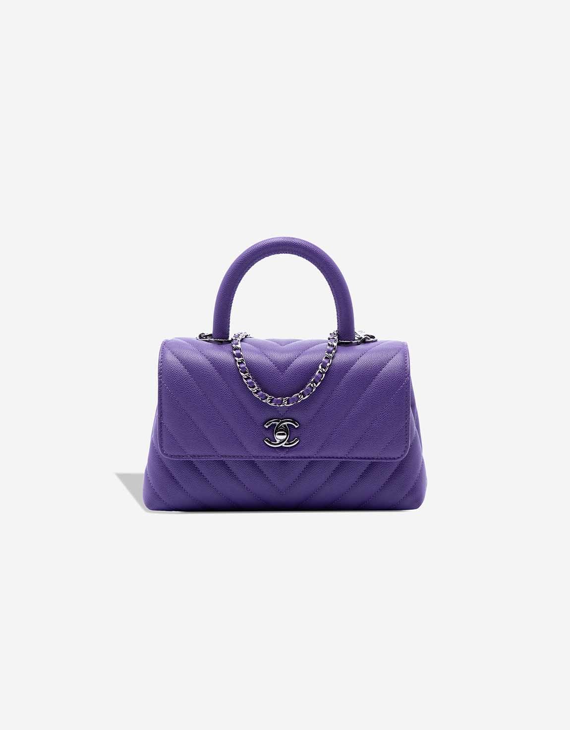 
		Timeless Handle Small Caviar Purple    