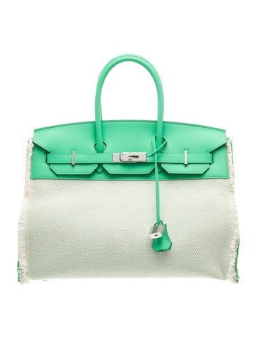 Hermes 2024 Toile & Swift Fray Fray Birkin 35