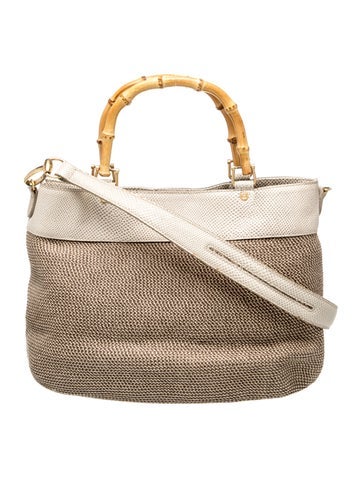 Straw Top Handle Bag