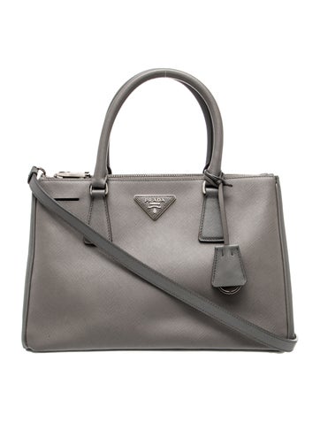 Saffiano Leather Galleria Double Zip Small