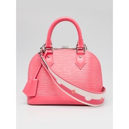 Louis Vuitton Dragon Fruit Epi Leather Alma BB w/ Jacquard Strap