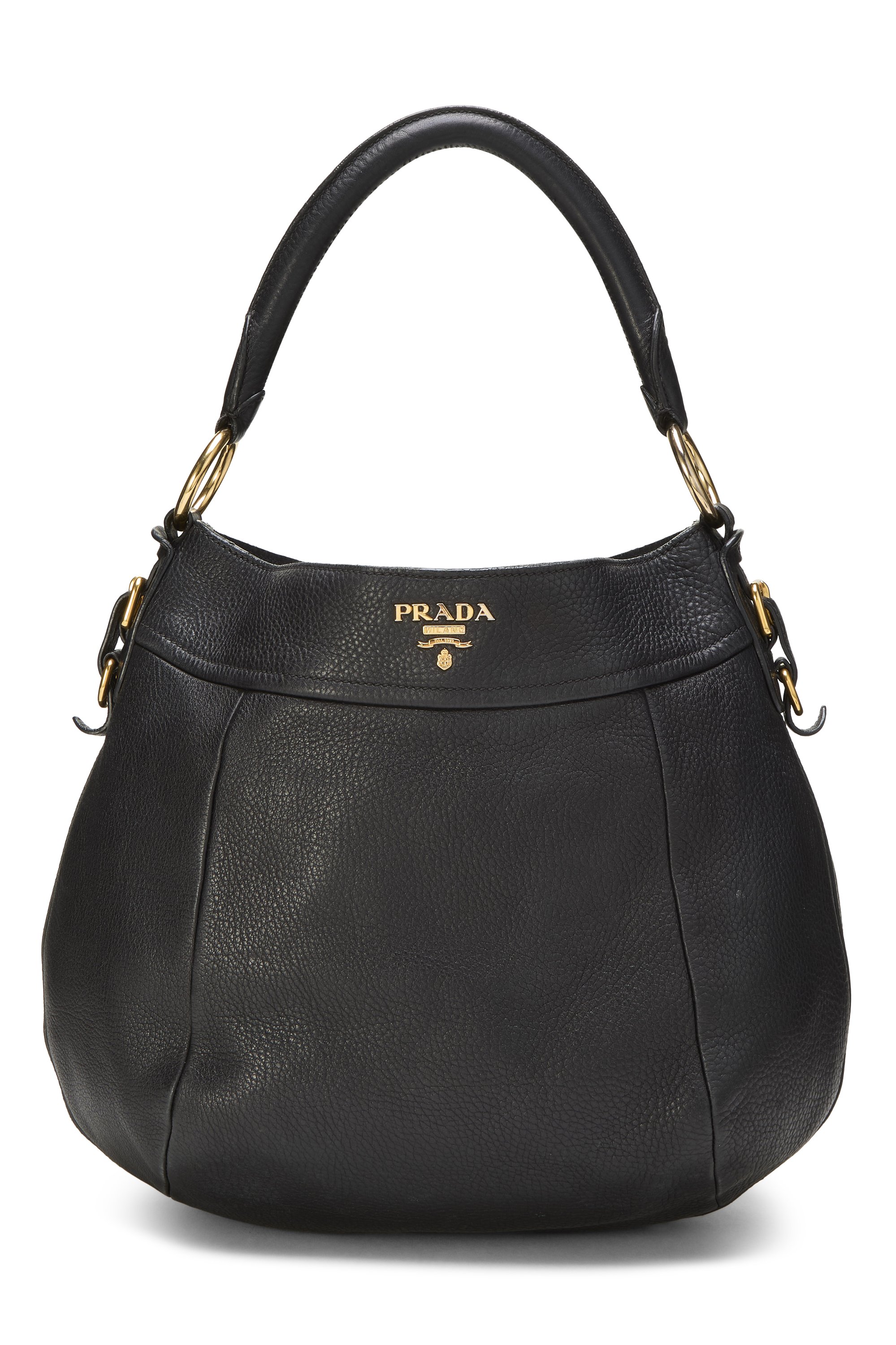 Black Vitello Daino Hobo
