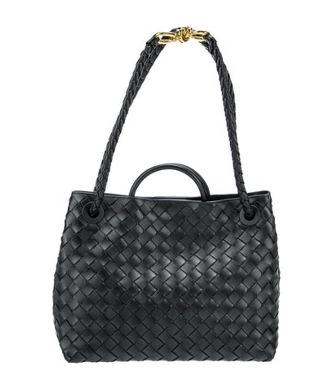 Bottega Veneta Veneta Intrecciato Top Handle Bag Medium