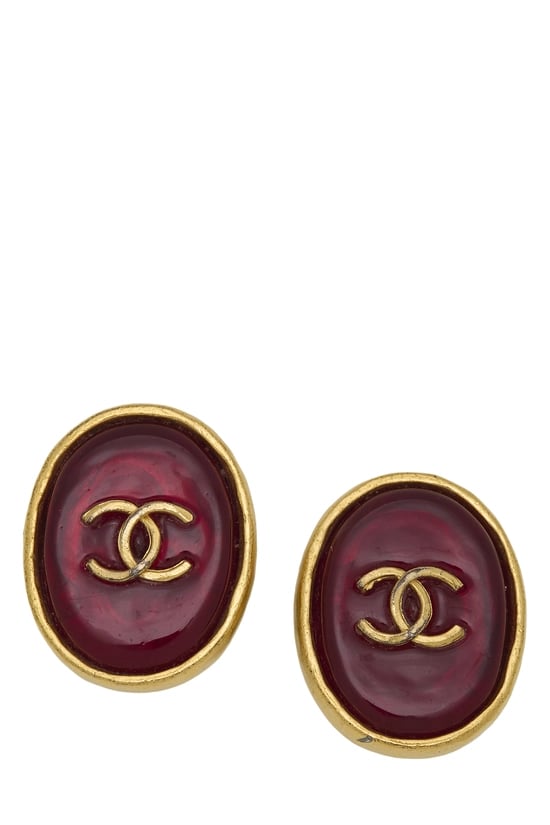 Red Gripoix Earrings