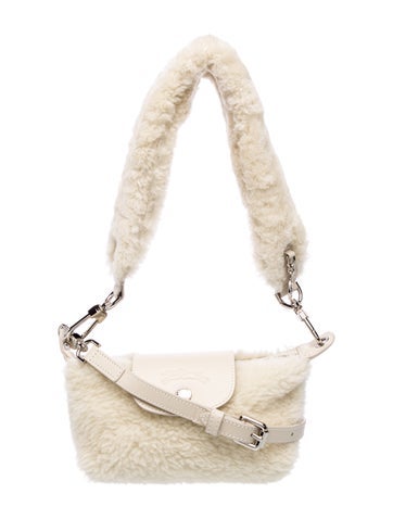 Longchamp Shearling Crossbody Bag