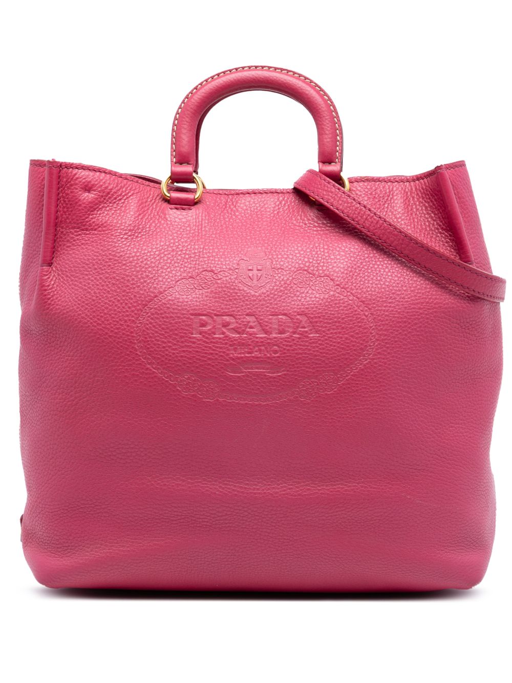 2013-2026 Vitello Daino Embossed Canapa Logo Open Convertible Tote satchel