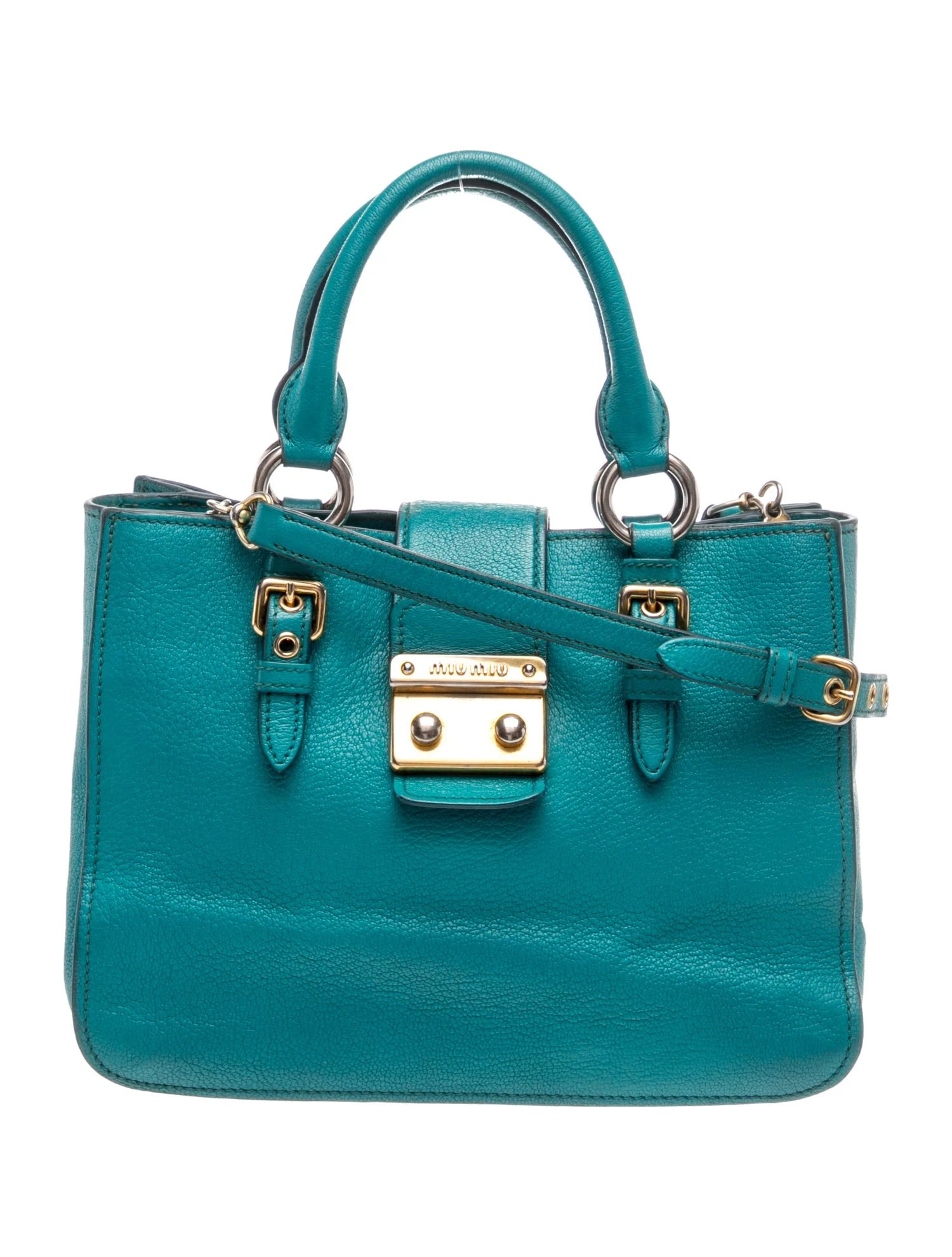 Miu Miu Leather Top Handle Bag