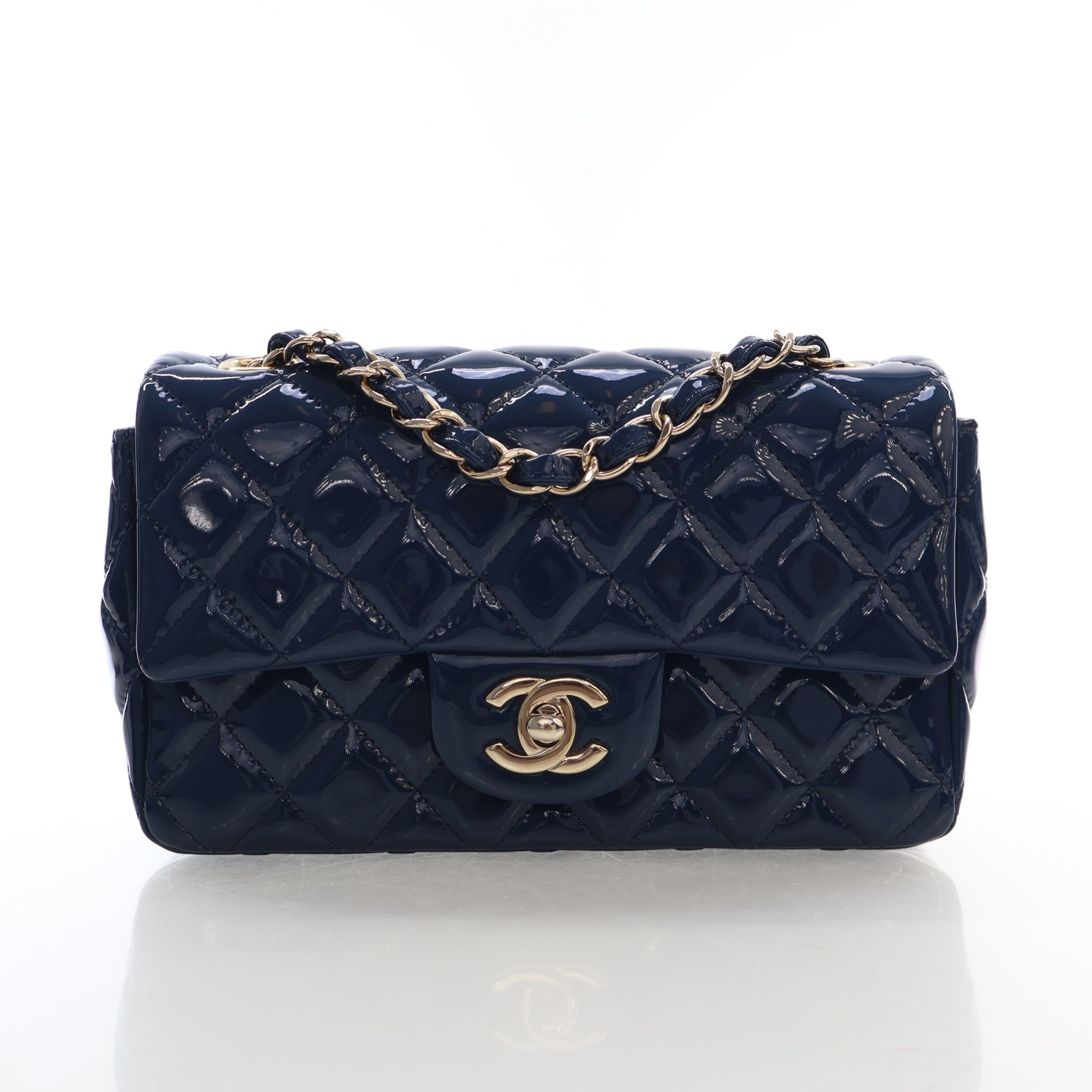 Chanel Mini Patent Classic Single Flap Bag