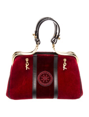 Roberta di Camerino Velvet Top Handle Bag