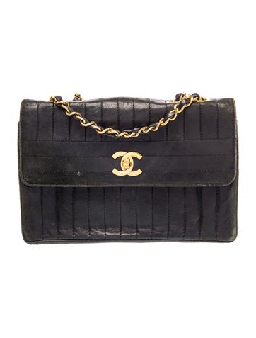 Vertical Quilted Flap Bag