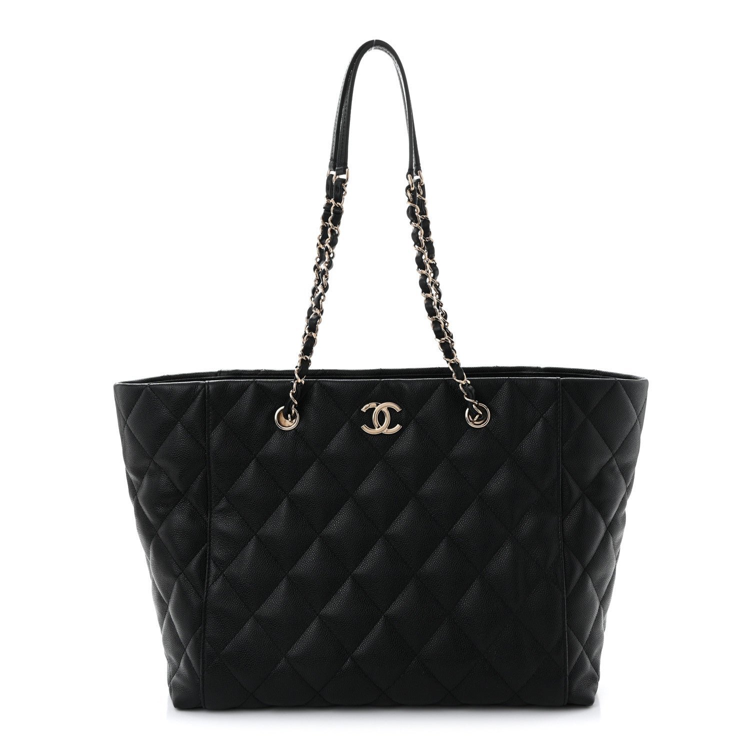 Chanel Caviar Quilted Large Shopping Tote Black