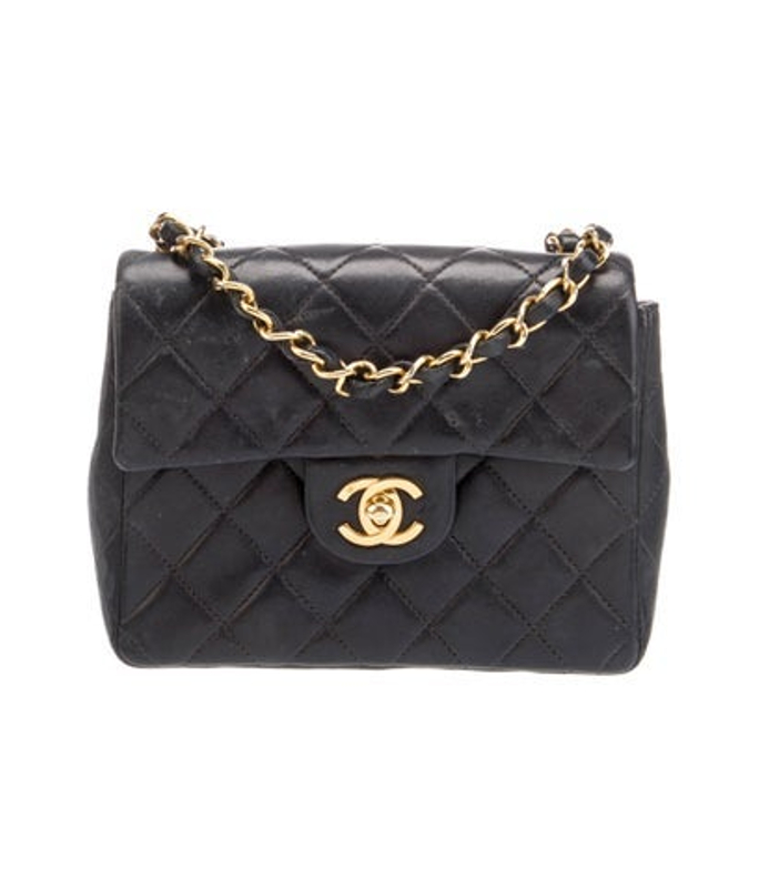 Chanel Quilted Lambskin Mini Square Flap Bag