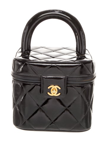 Quilted Patent CC Vanity Case