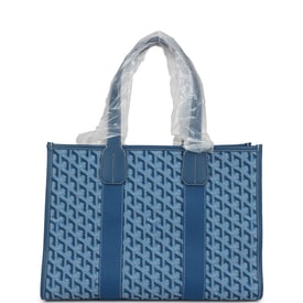 Goyard Goyard Goyardine Jacquard Ocean Blue Villette PM Bag