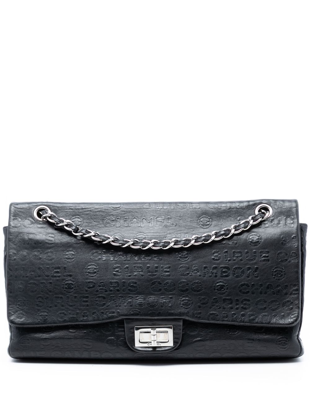 2008-2009 Maxi Embossed Calfskin 31 Rue Cambon Reissue 2.55 Double Flap shoulder bag