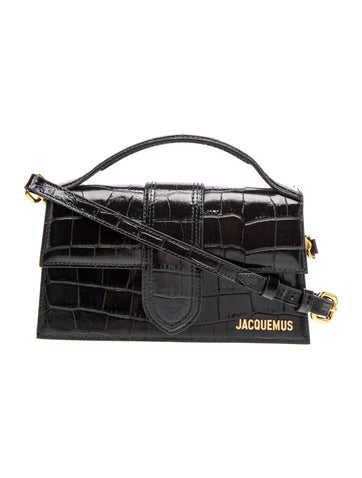 Embossed Leather Top Handle Bag