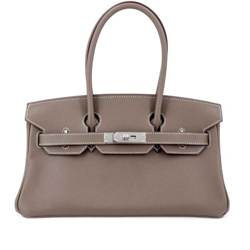 Hermes Etoupe Evercolor Birkin Shoulder 29 Palladium Hardware, 2025