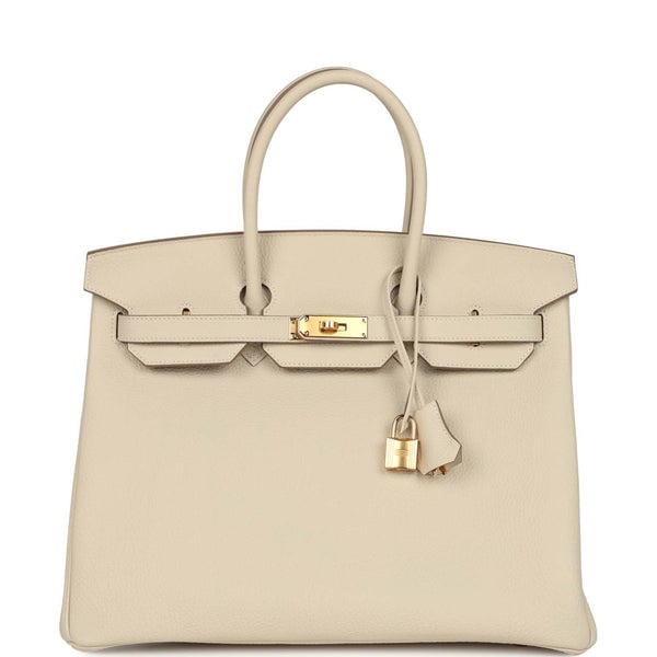 Hermes Hermes Birkin 35 Craie Togo Gold Hardware