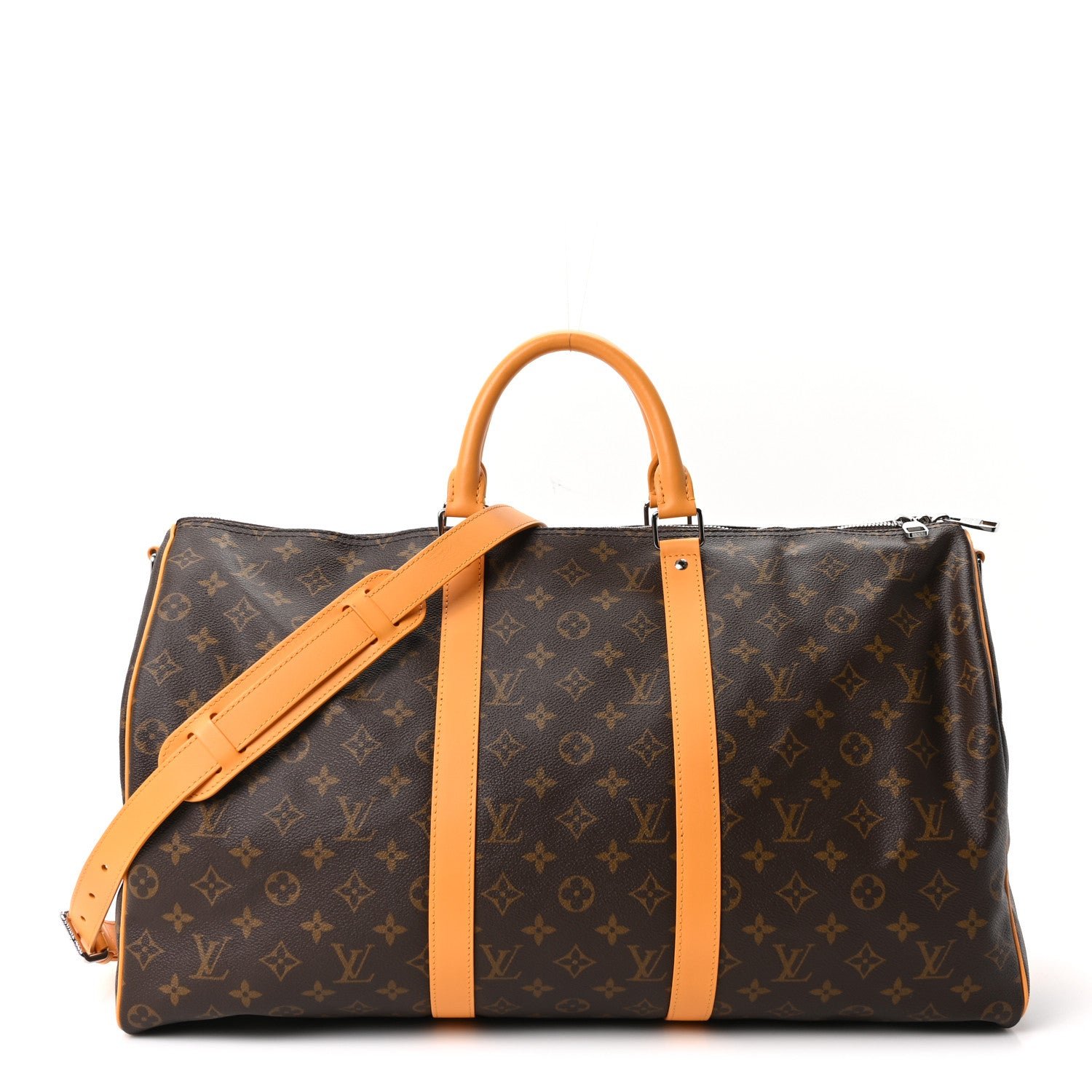 Louis Vuitton Monogram Macassar Keepall Bandouliere 50 Safran Yellow