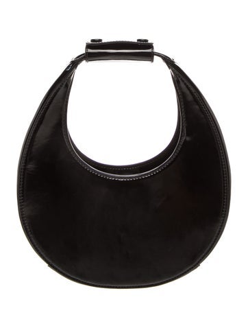 Leather Mini Moon Shoulder Bag