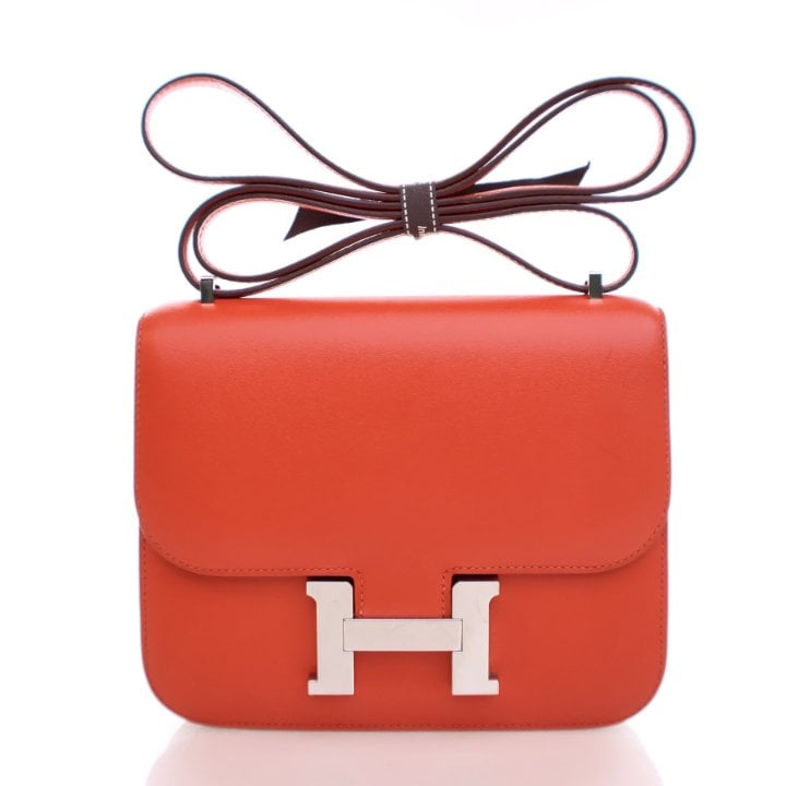 Hermes Rouge Tomate Swift Mini Constance 18