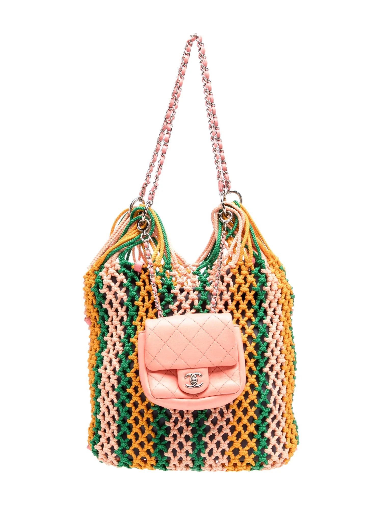 Large Mixed Fibers Shopping Bag