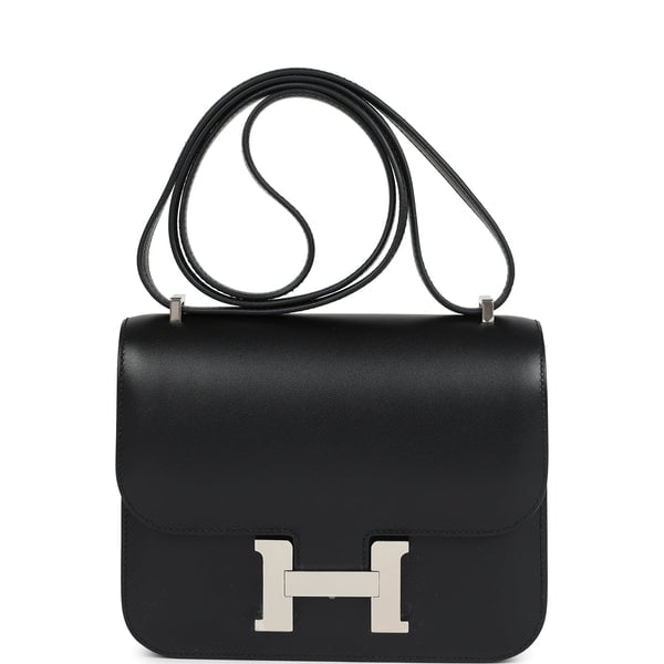 Hermes Hermes Constance 18 Black Tadelakt Palladium Hardware