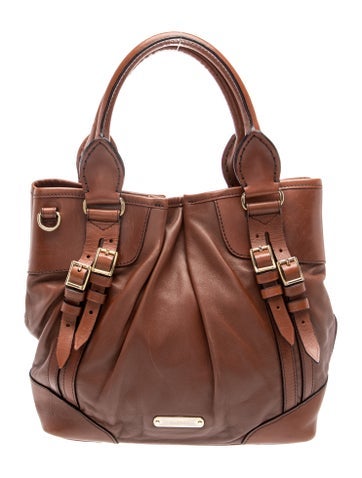 Leather Bridle Whipstitch Tote