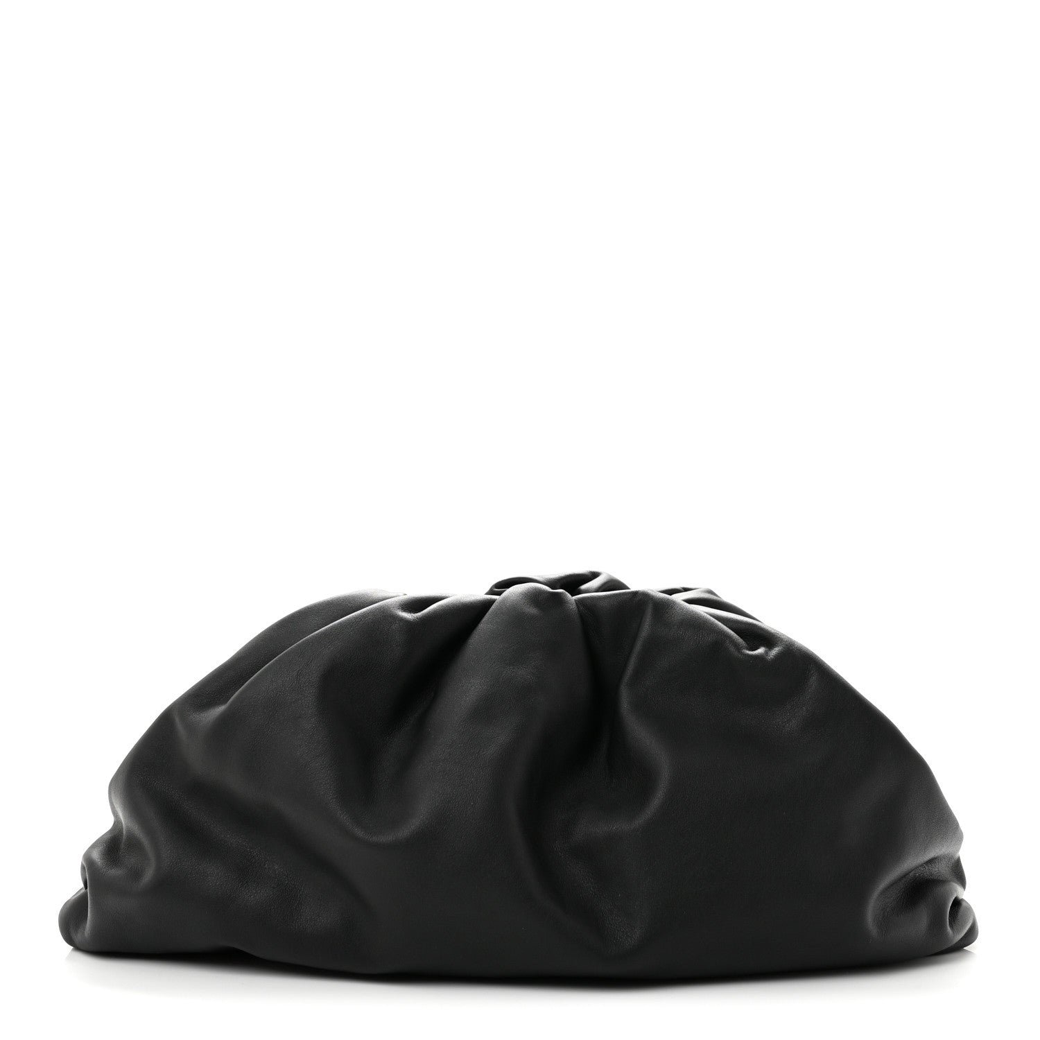 Bottega Veneta Smooth Butter Calf The Pouch Oversized Clutch Black