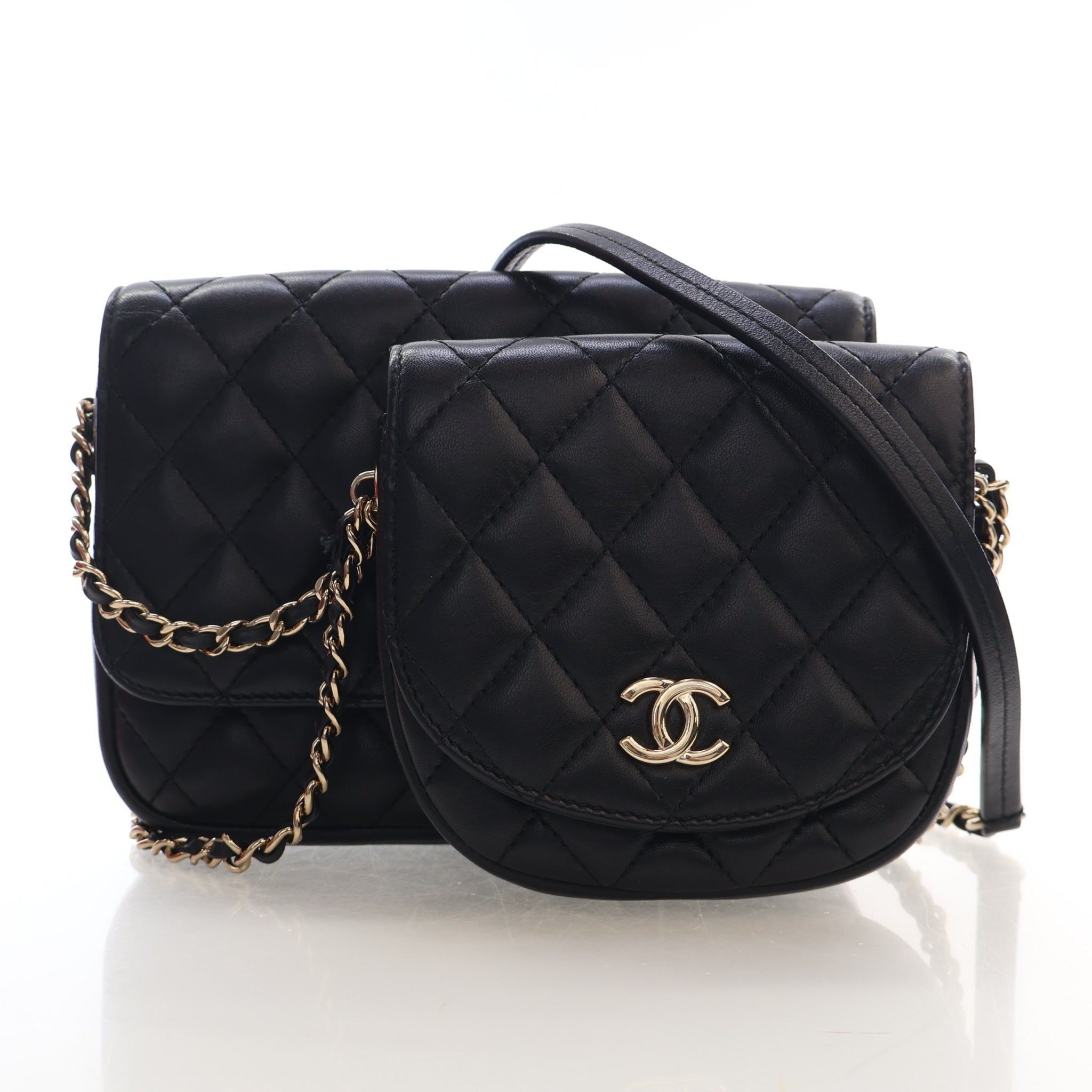 Chanel Lambskin Double Side Packs Bag