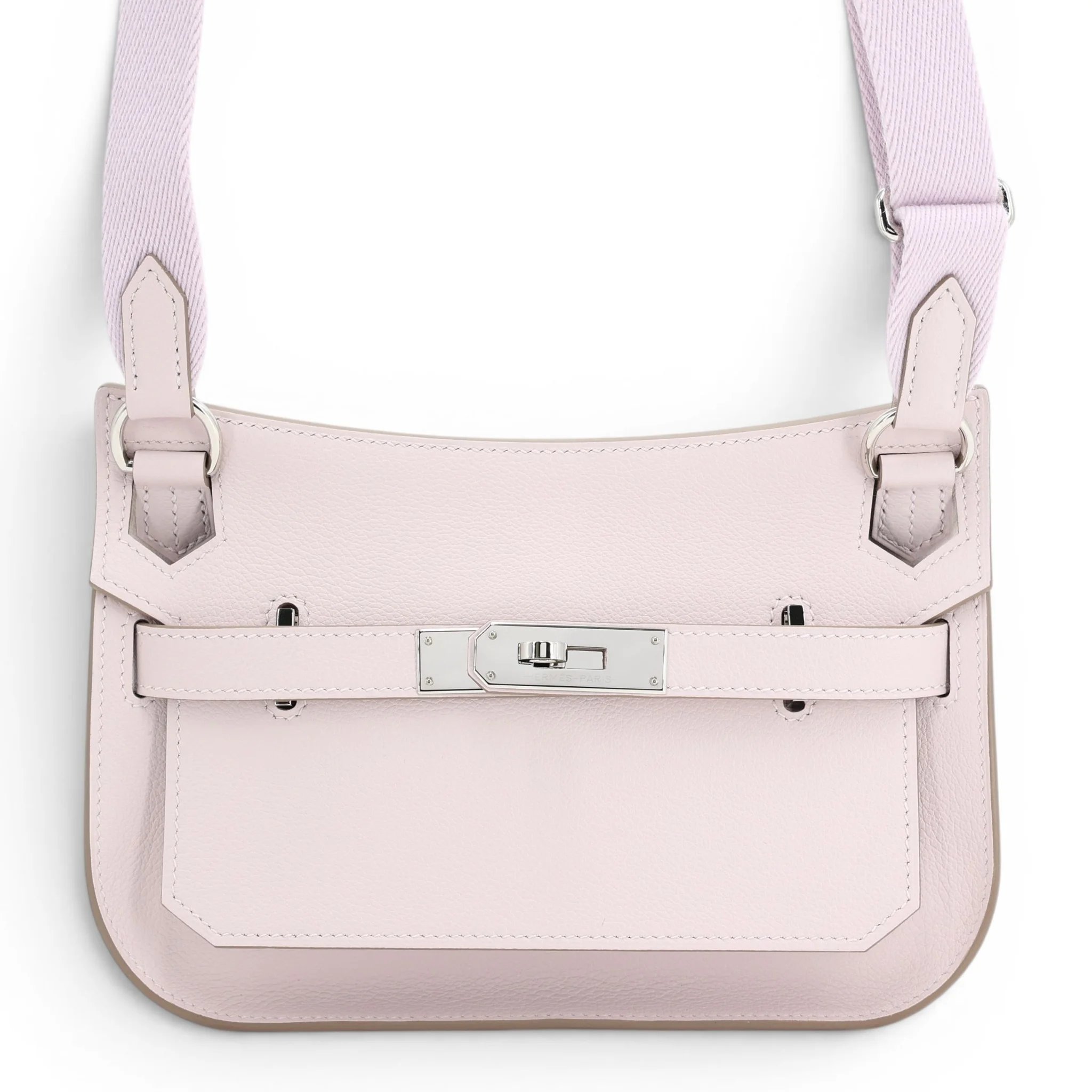 Excellent ( Rank SA ) HERMÈS Jypsiere Mini Mauve Pale (09) Evercolor Palladium hardware W (2024)