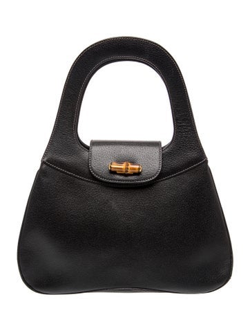 Bamboo Top Handle Bag Vintage