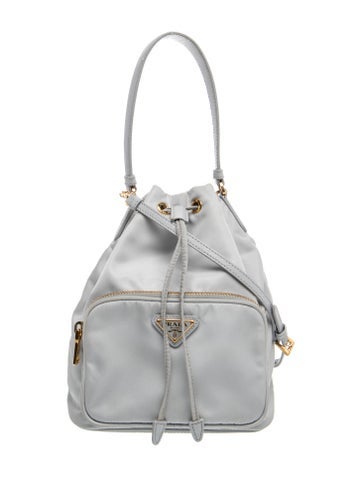 Enameled Metal Triangle Bucket Bag
