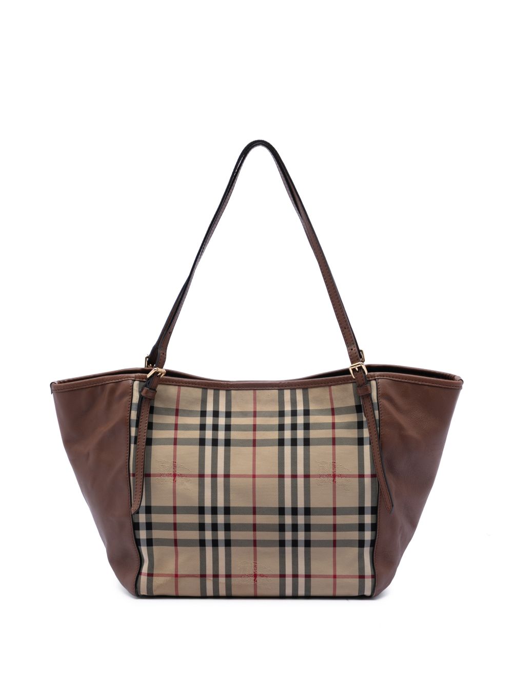 2000-2017 Small Haymarket Check Canvas and Leather Canterbury tote bag