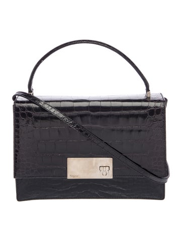 Alligator Top Handle Bag
