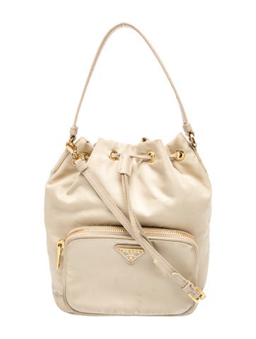 Saffiano Leather Bucket Bag