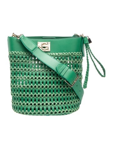 Ferragamo Leather Bucket Bag