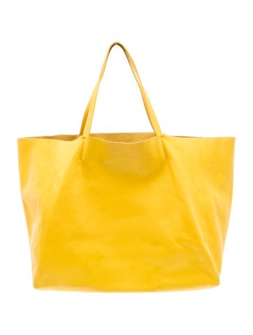 Leather Horizontal Cabas