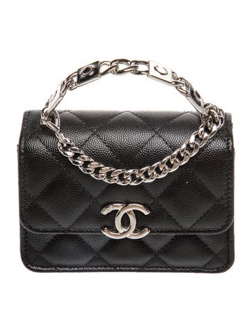 Enamel Top Handle Flap Clutch
