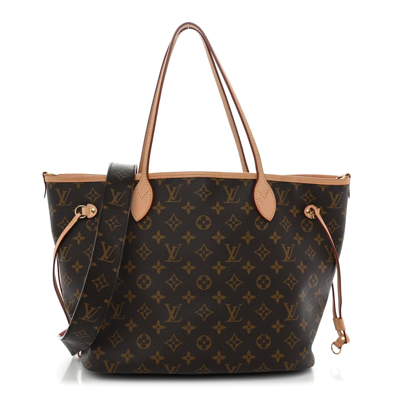 Louis Vuitton Monogram Inside Out Neverfull Bandouliere MM Rouge Sari