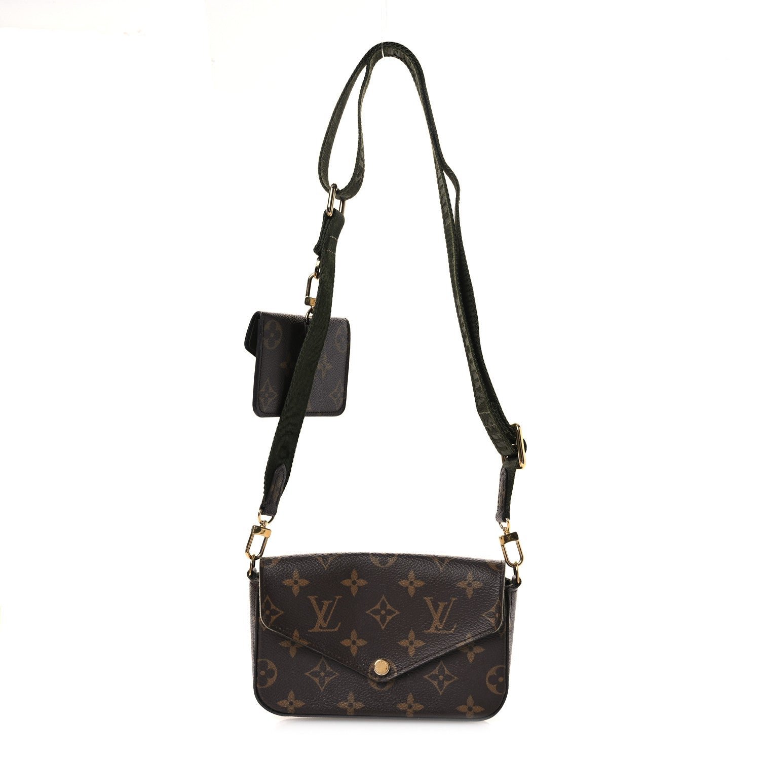 Louis Vuitton Monogram Felicie Strap & Go Kaki