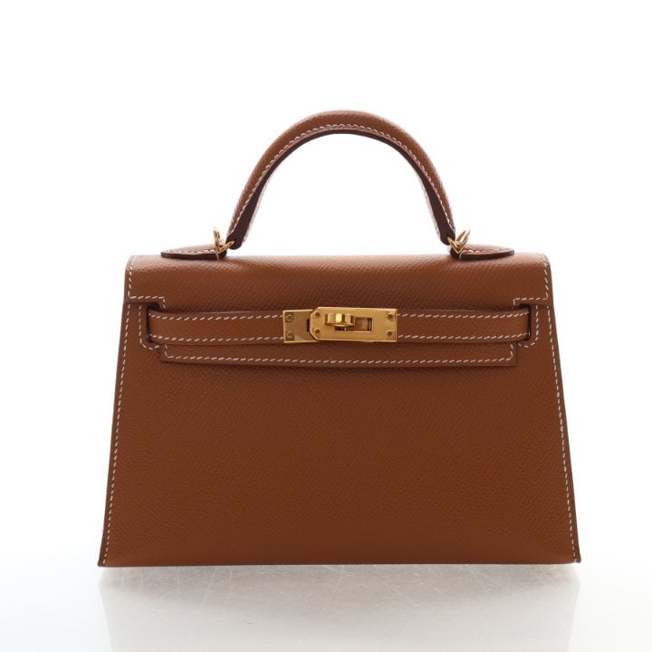 Hermes Gold Epsom Mini Kelly 20