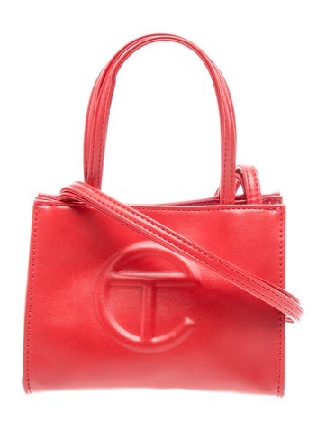 Telfar Leather Top Handle Bag