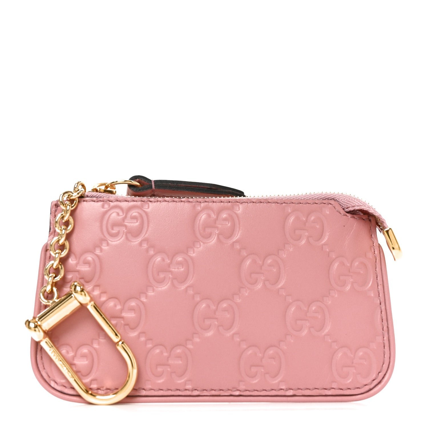 Gucci Guccissima Signature Key Case Pink
