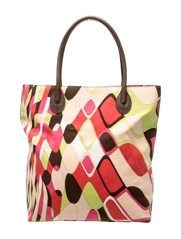 Emilio Pucci Canvas Shoulder Bag