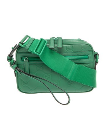 Leather GG Rubber -Effect Leather Crossbody Bag