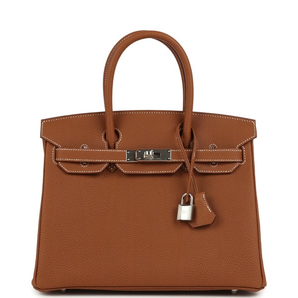 Hermes Hermes Birkin 30 Gold Togo Palladium Hardware