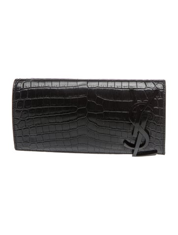 Embossed Leather Smoking Clutch